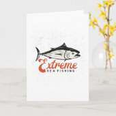 マグロの魚 カード (黄色い花)