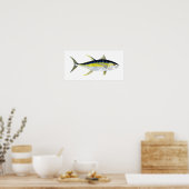マグロの黄身のアートワーク ポスター (キッチン)