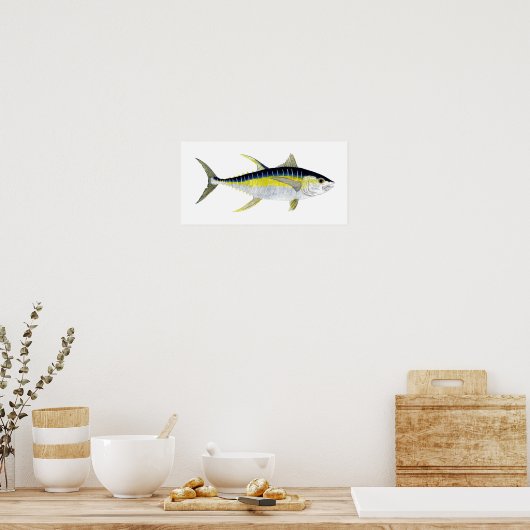 マグロの黄身のアートワーク ポスター (キッチン)