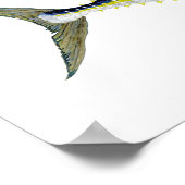 マグロの黄身のアートワーク ポスター (角)