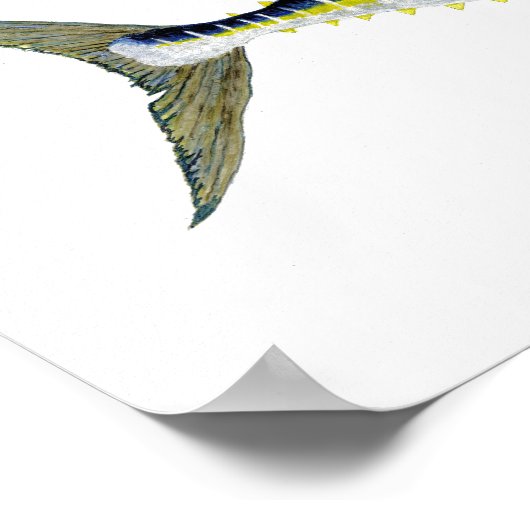 マグロの黄身のアートワーク ポスター (角)