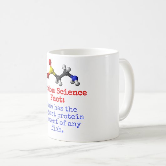 マグロは最高のタンパク質を持っている – 科学的事実 コーヒーマグカップ (正面右)