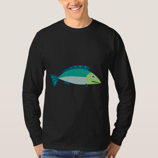 マグロイラストレーション Tシャツ (正面)