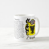 マグロサリオ家族の紋章付き外衣 コーヒーマグカップ (正面右)