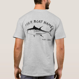 マグロボートの名前のワイシャツ Tシャツ
