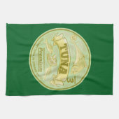 マグロポップ・アートのは魚を養殖できる キッチンタオル (横)