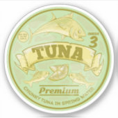 マグロポップ・アートのは魚を養殖できる シール (正面)