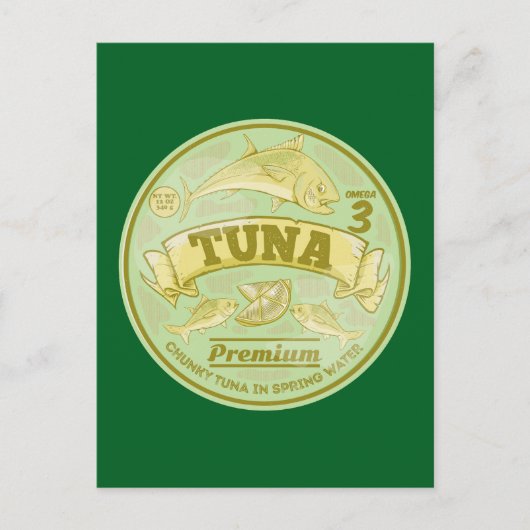 マグロポップ・アートのは魚を養殖できる ポストカード (正面)