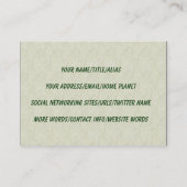 マグロマルティーニ 名刺 (裏面)