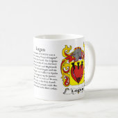 マグローガン家族の紋章付き外衣 コーヒーマグカップ (正面右)