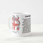 マグローレンス家族の紋章付き外衣 コーヒーマグカップ (正面左)