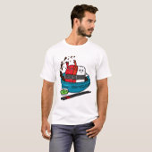 マグロ寿司で楽しもう  Tシャツ (正面フル)