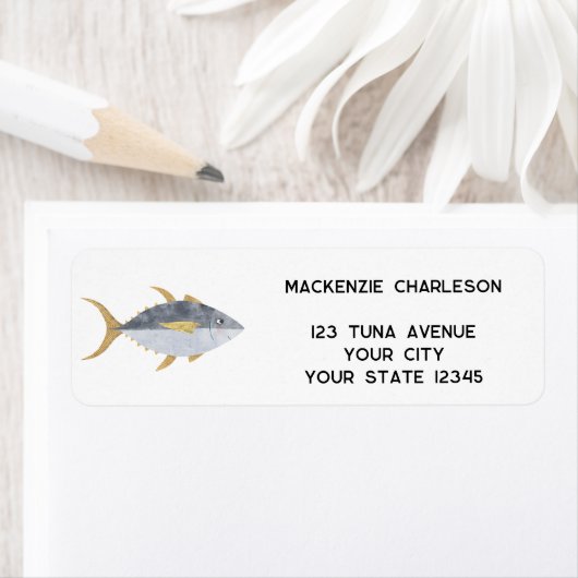 マグロ差出人住所 ラベル (インサイチュ)