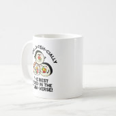 マグロ最高のの節の食べ物をおもしろいすし コーヒーマグカップ (正面左)