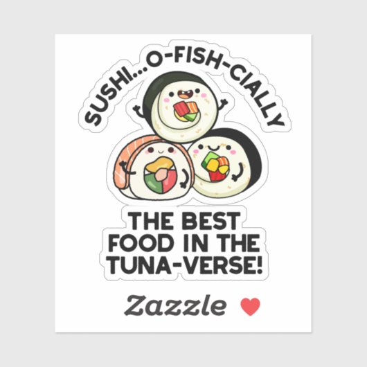 マグロ最高のの節の食べ物をおもしろいすし シール (シート)