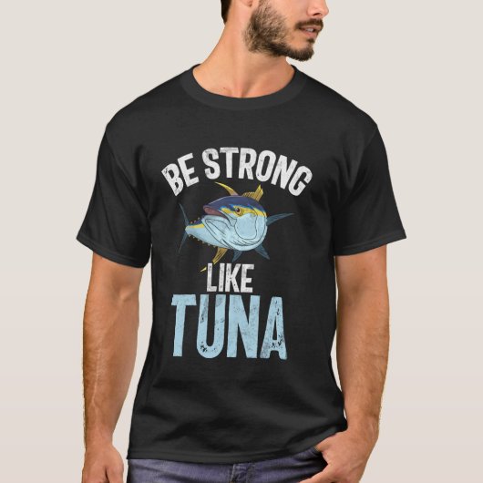 マグロ漁業のように強くなれ Tシャツ (正面)