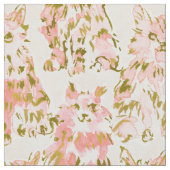 マグロ特有の赤面ピンク猫 ファブリック (クローズアップ)