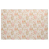 マグロ特有の赤面ピンク猫 ファブリック (ファットクウォーター)