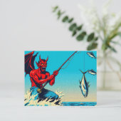 マグロ用デビル魚釣り ポストカード (スタンド正面)