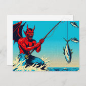 マグロ用デビル魚釣り ポストカード (正面/裏面)