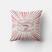 マグロ缶レトロデザイン クッション (裏面)