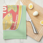 マグロ缶詰レトロ缶 キッチンタオル (四つ折り)