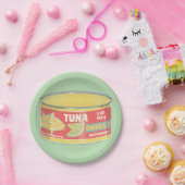 マグロ缶詰レトロ缶 ペーパープレート (パーティー)