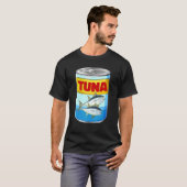 マグロ缶詰魚釣り Tシャツ (正面フル)