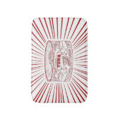 マグロ類 バスマット (正面縦)