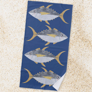 マグロ類 ビーチタオル