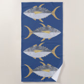マグロ類 ビーチタオル (正面)
