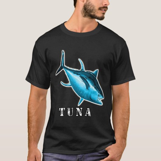 マグロ魚よこしままぐろナショナルジオグラフィック Tシャツ (正面)