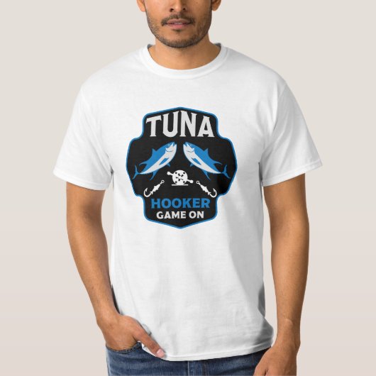 マグロ魚釣り Tシャツ (正面)