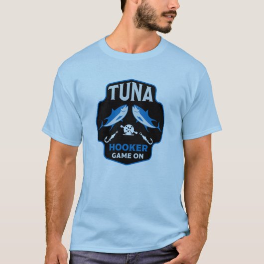 マグロ魚釣り Tシャツ (正面)