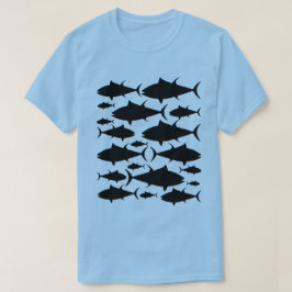 マグロ魚釣り Tシャツ