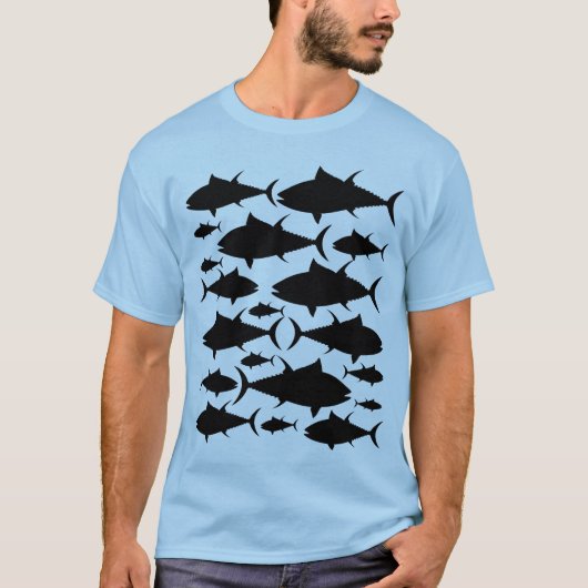 マグロ魚釣り Tシャツ (正面)