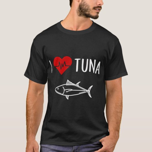 マグロLOVER 鮪ラバーTシャツ, 鮪好きギフト, マグロ Tシャツ (正面)