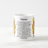 マグワーナー家族の紋章付き外衣 コーヒーマグカップ (中央)