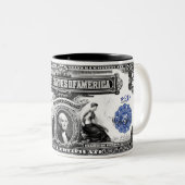 マグ一連の1899の2ドルの銀証券の ツートーンマグカップ (正面右)