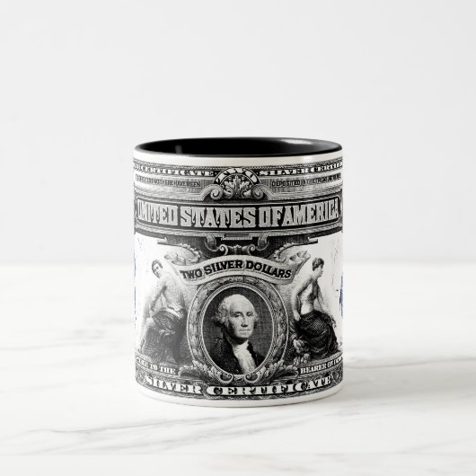 マグ一連の1899の2ドルの銀証券の ツートーンマグカップ (中央)