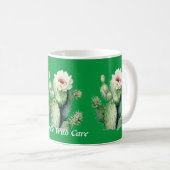 マグ付きサボテン気にハンドル コーヒーマグカップ (正面右)