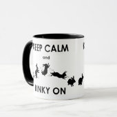 マグ保で落ち着いてビンキー マグカップ (正面左)