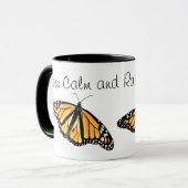 マグ保アムと（昆虫）オオカバマダラ、モナーク マグカップ (正面左)
