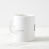 マグ信じのみ コーヒーマグカップ (正面左)