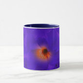 マグ刀花紫色の乗算 マグカップ (中央)