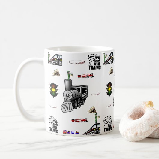 マグ列車 コーヒーマグカップ (ドーナツ)