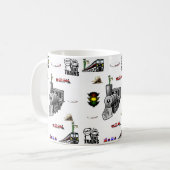 マグ列車 コーヒーマグカップ (正面左)