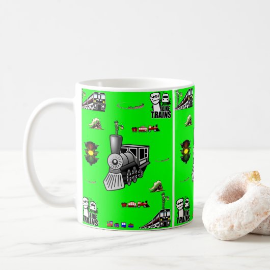 マグ列車 コーヒーマグカップ (ドーナツ)