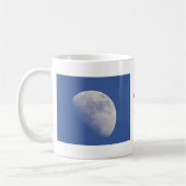 マグ半月と文字: "よく眠る" コーヒーマグカップ (左)