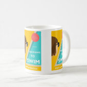 マグ学- Swim コーヒーマグカップ (正面右)